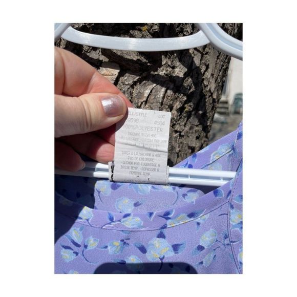 Vtg | 90s Pink Soda Floral Maxi Summer Dress Spaghetti Straps Empire Waist Sz 7 - Picture 4 of 8